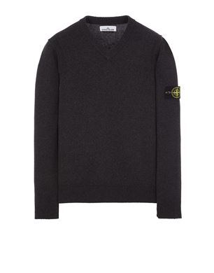 Stone Island Logo Patch Men's Sweater Black 1015540B2-A0029