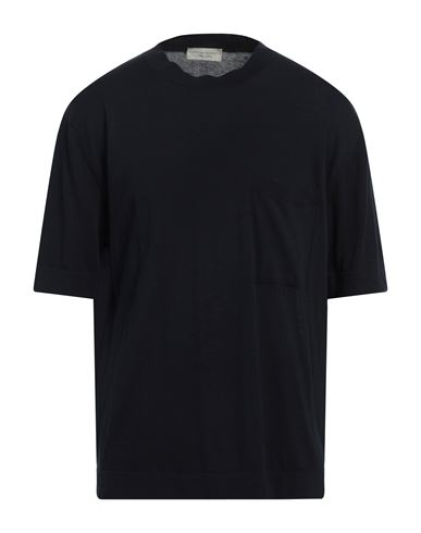 Filippo De Laurentiis Man Sweater Midnight Blue Size 42 Cotton