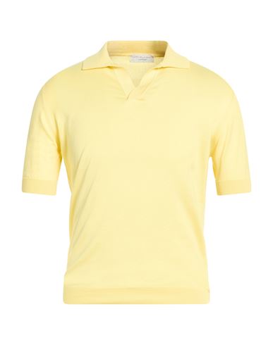 Filippo De Laurentiis Man Sweater Pastel Yellow Size 40 Cotton