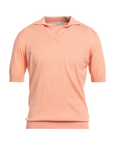 Filippo De Laurentiis Man Sweater Salmon Pink Size 42 Cotton