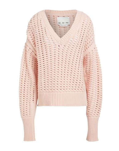 Sa Su Phi Woman Sweater Light Pink Size 4 Cashmere