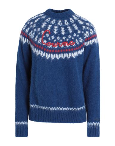 Mc2 Saint Barth New Queen Nordic Soft Woman Sweater Blue Size S Acrylic, Polyamide, Alpaca Wool