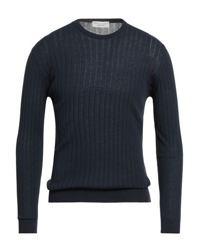 Filippo De Laurentiis Man Sweater Midnight Blue Size 50 Cotton In Blue