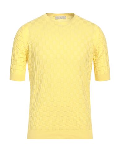 Shop Filippo De Laurentiis Man Sweater Yellow Size 40 Cotton