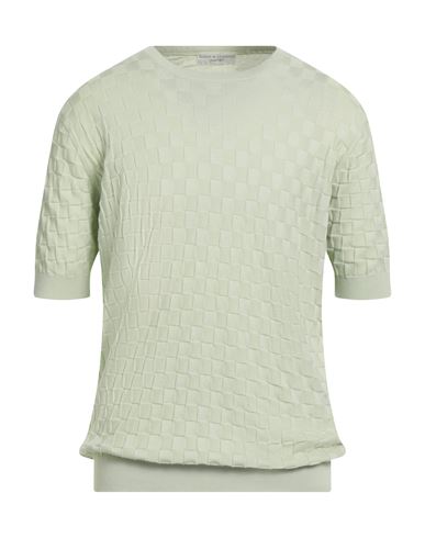 Filippo De Laurentiis Man Sweater Light Green Size 46 Cotton