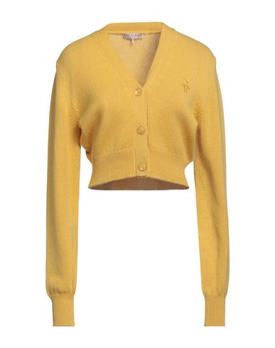 Emilio Pucci Woman Cardigan Yellow Size Xl Cashmere