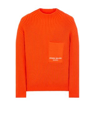 Stone island sale orange crew neck