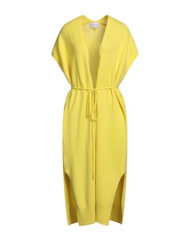 Herzensangelegenheit Woman Cardigan Yellow Size 12 Wool, Cashmere