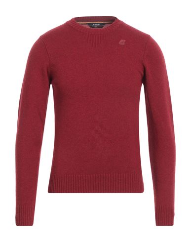 Shop K-way Man Sweater Brick Red Size S Wool, Polyamide