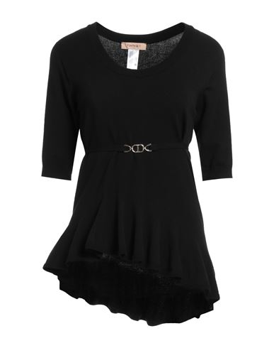 Twinset Woman Sweater Black Size M Viscose, Polyester