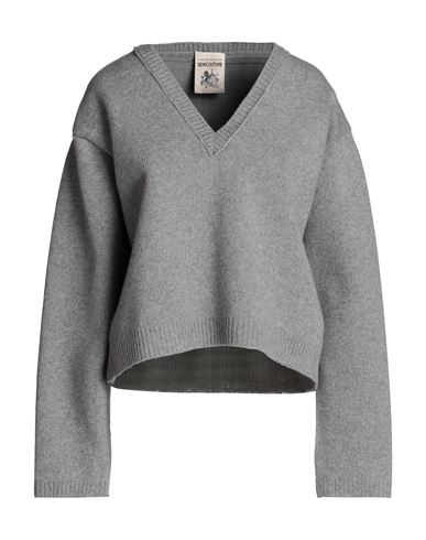 Semicouture Woman Sweater Grey Size M Wool, Polyamide, Polyester, Virgin Wool, Elastane