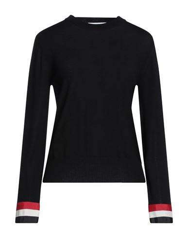 Thom Browne Woman Sweater Midnight Blue Size 4 Wool, Polyester