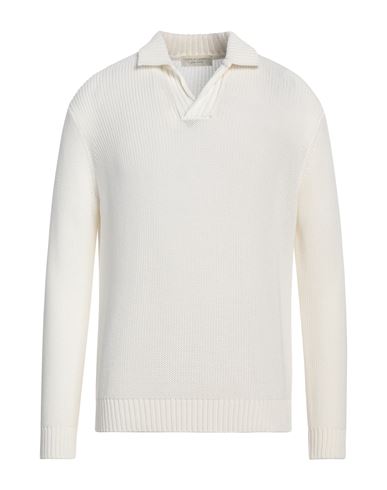 Filippo De Laurentiis Man Sweater White Size 42 Cotton