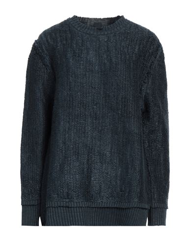 Shop Maison Margiela Woman Sweater Midnight Blue Size Xl Hemp, Cotton