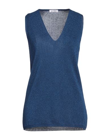 Neera 20.52 Woman Sweater Blue Size 12 Viscose, Metallic Fiber, Nylon