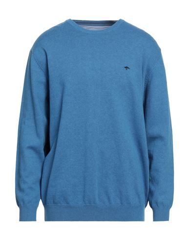 Fynch-hatton® Fynch-hatton Man Sweater Azure Size Xxl Cotton In Blue