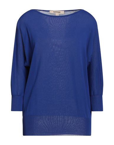 Natan Woman Sweater Bright Blue Size 2 Rayon, Polyamide