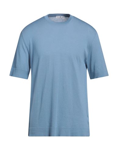 Man T-shirt Lilac Size S Linen, Elastane