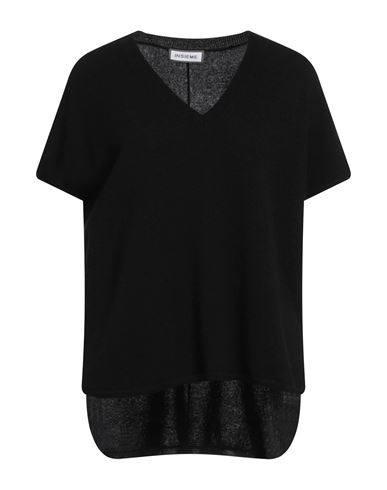 Insieme Woman Sweater Black Size 6 Cashmere