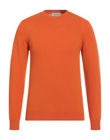 Shop Wool & Co Man Sweater Orange Size M Wool, Cashmere