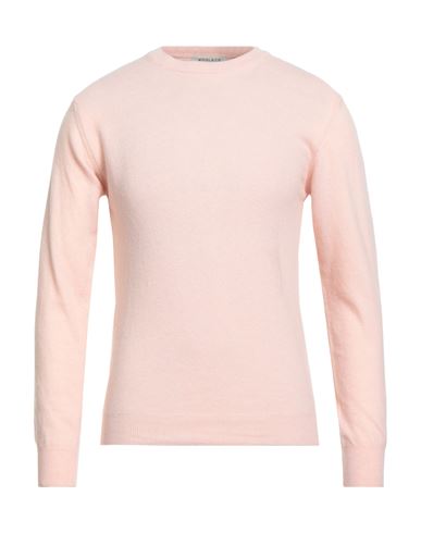 Wool & Co Man Sweater Pink Size M Wool, Cashmere In Pink