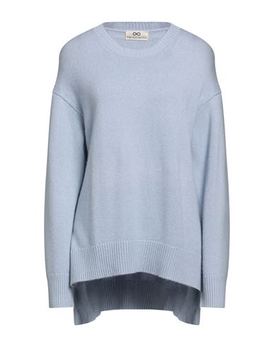 Sminfinity Woman Sweater Sky Blue Size L Cashmere, Cotton