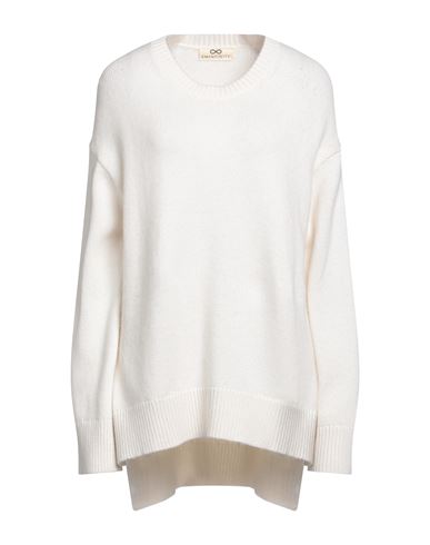 Sminfinity Woman Sweater Ivory Size S Cashmere, Cotton In White