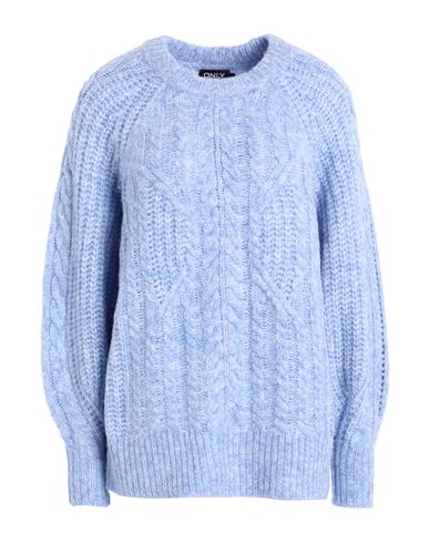 Only Woman Sweater Light Blue Size Xl Acrylic, Polyester, Nylon, Wool