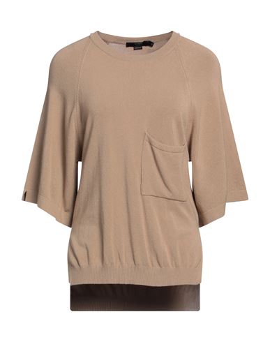 Seventy Sergio Tegon Woman Sweater Sand Size M Viscose, Polyamide, Elastane In Beige