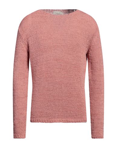 Filippo De Laurentiis Man Sweater Pastel Pink Size 40 Cotton