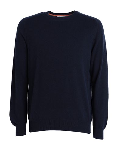 Rifò Marino Man Sweater Midnight Blue Size Xl Recycled Cashmere, Cashmere, Merino Wool
