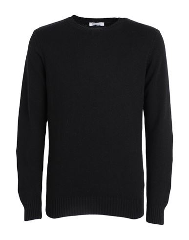 Rifò Romeo Man Sweater Black Size M Recycled Cashmere, Recycled Wool