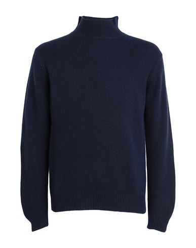 Rifò Clemente Man Turtleneck Midnight Blue Size S Recycled Cashmere, Recycled Wool