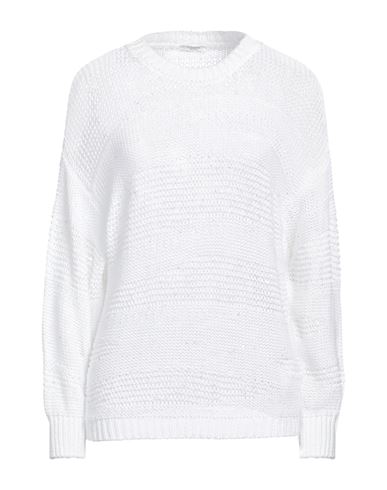 Peserico Woman Sweater White Size 2 Cotton