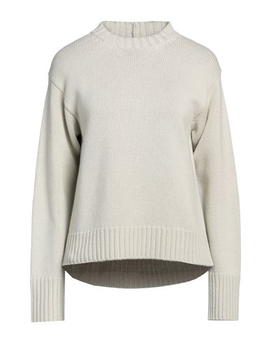 Jil Sander Woman Sweater Light Grey Size 2 Cashmere, Cotton, Polyester