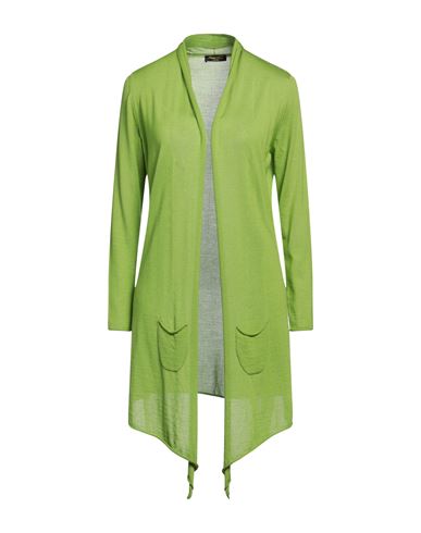 Shop Lana D'oro Woman Cardigan Green Size 12 Recycled Cashmere, Silk