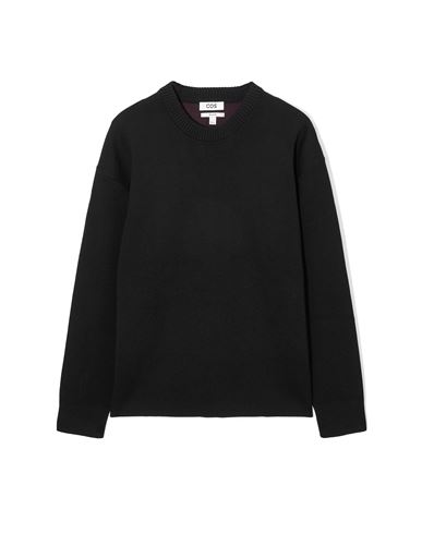 Shop Cos Man Sweater Black Size Xs Wool, Cotton, Polyamide, Elastane