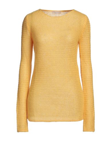 Emilio Pucci Pucci Woman Sweater Yellow Size Xl Mohair Wool, Polyamide, Wool