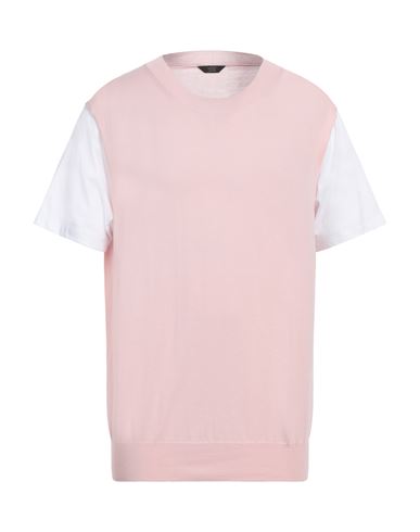 Shop Hōsio Man Sweater Light Pink Size Xxl Cotton