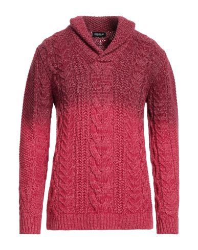 Dondup Man Sweater Fuchsia Size 40 Wool, Acrylic In Pink