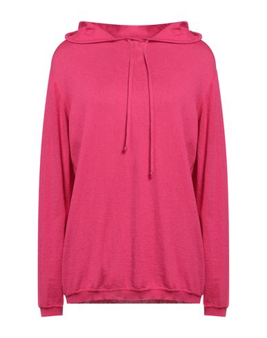 SEMICOUTURE SEMICOUTURE WOMAN SWEATER FUCHSIA SIZE M COTTON, WOOL 
