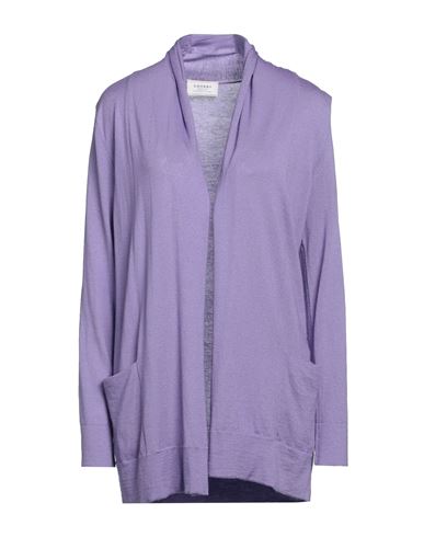 Snobby Sheep Woman Cardigan Lilac Size 4 Silk, Cashmere In Purple
