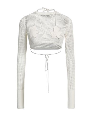 Andreädamo Andreādamo Woman Sweater Ivory Size M Viscose, Polyester, Polyamide, Elastane In White
