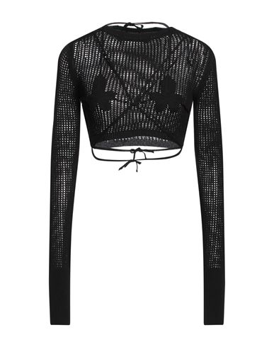 Andreädamo Andreādamo Woman Sweater Black Size S Viscose, Polyester, Polyamide, Elastane