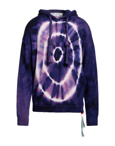Off-white Man Sweater Deep Purple Size M Mohair Wool, Polyamide, Wool