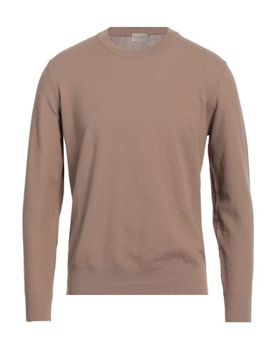 Altea Man Sweater Light Brown Size L Cotton In Beige
