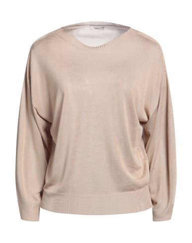 Peserico Woman Sweater Camel Size 10 Viscose, Polyester In Beige