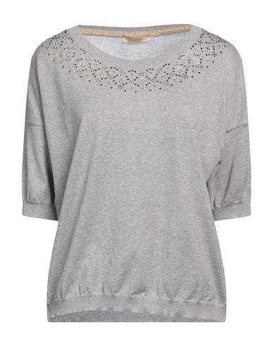 Marani Jeans Woman Sweater Light Grey Size L Cotton In Grey