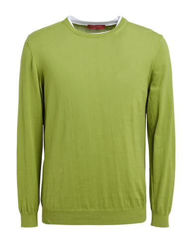Daniele Fiesoli Man Sweater Light Green Size L Cotton In Green