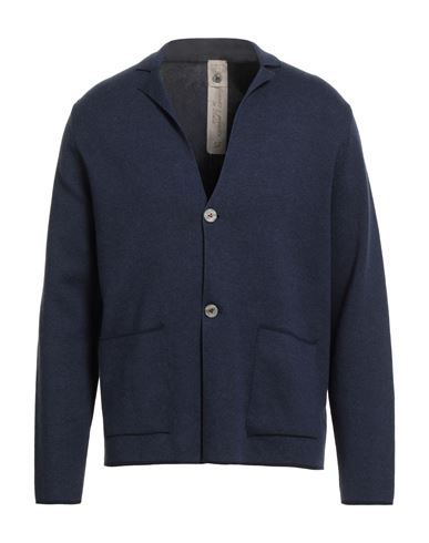 H953 Man Blazer Navy Size 42 Cotton In Blue